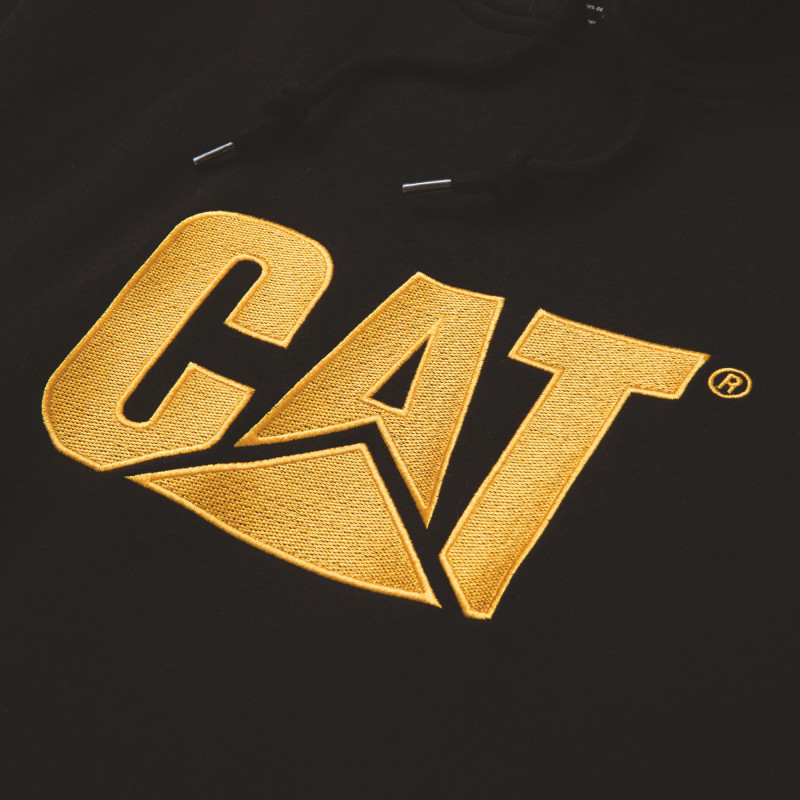 SWEATSHIRT A CAPUCHE TRADEMARK CATERPILAR NOIR W10646