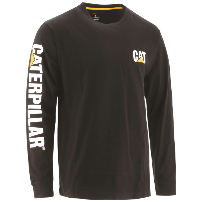 TEE-SHIRT MANCHES LONGUES BANNER NOIR