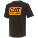 DIESEL POWER TEE TEE-SHIRT CATERPILLAR 100 % COTON NOIR/ORANGE