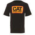 DIESEL POWER TEE TEE-SHIRT CATERPILLAR 100 % COTON NOIR/ORANGE