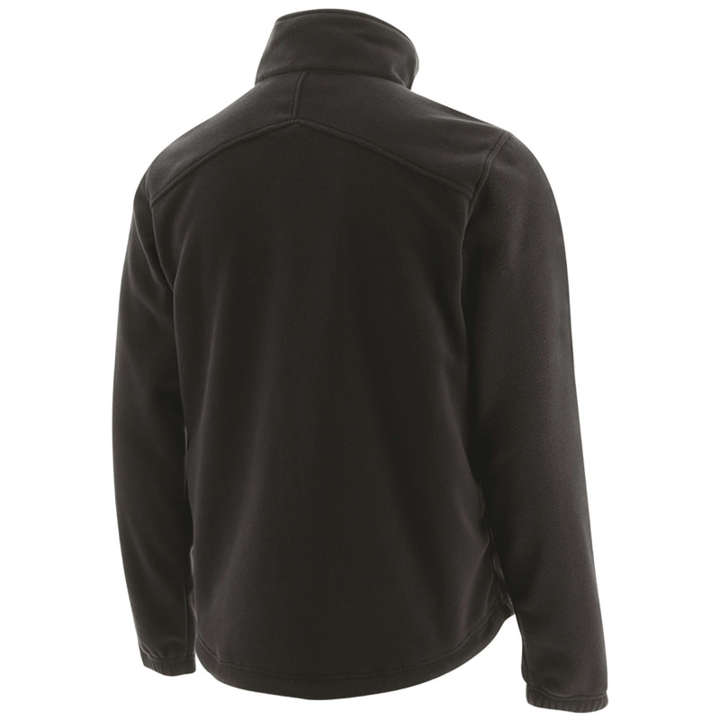 POLAIRE ESSENTIAL FULL ZIP CATERPILLAR, 100 % polyester traitement anti-peluche. 260 gr. Noir.