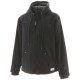 BLOUSON HOODED SHERPA LINED CAT NOIR