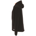 BLOUSON HOODED SHERPA LINED CAT NOIR