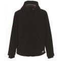 BLOUSON HOODED SHERPA LINED CAT NOIR
