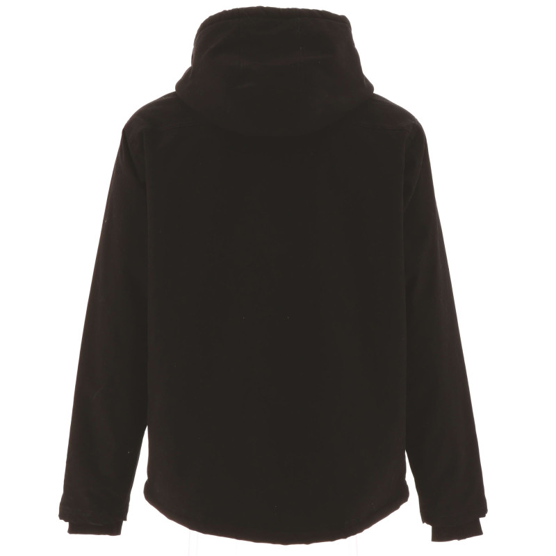 BLOUSON HOODED SHERPA LINED CAT NOIR
