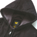 BLOUSON HOODED SHERPA LINED CAT NOIR