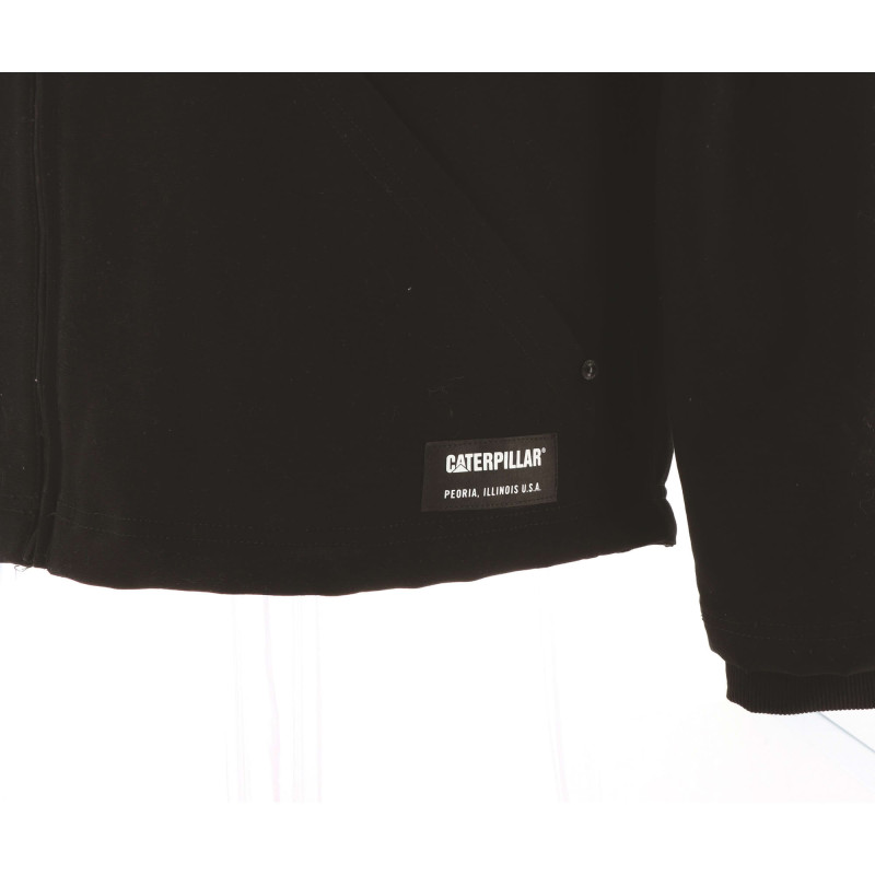 BLOUSON HOODED SHERPA LINED CAT NOIR