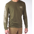 T-SHIRT MANCHES LONGUES TRADEMARK BANNER ARMY MOSS