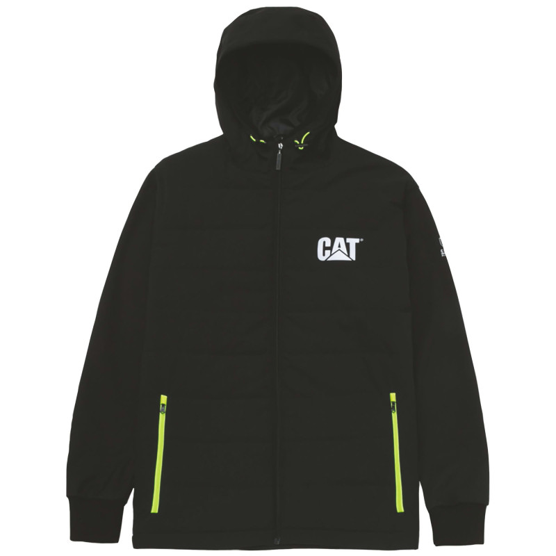 BLOUSON TECH HYBRID CATERPILLAR NOIR/FLUO