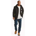 BLOUSON TECH HYBRID CATERPILLAR NOIR/FLUO