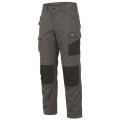 PANTALON ESSENTIAL KNEE POCKET GRIS NOIR CAT