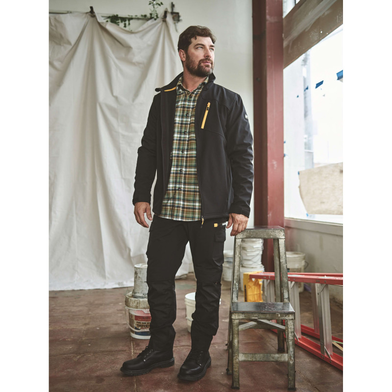 ESSENTIAL SOFTSHELL JACKET NOIRE CATERPILLAR