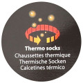 LOT DE 2 PAIRES CHAUSSETTES THERMO HIVER HOMME NOIR
