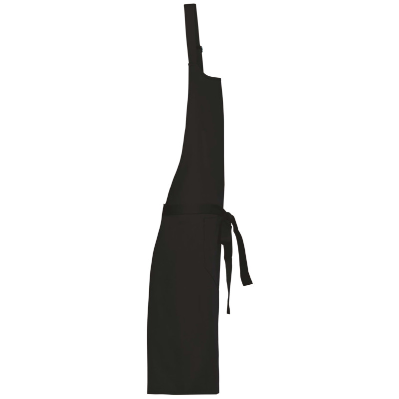 TABLIER COTON AVEC POCHE NOIR TU