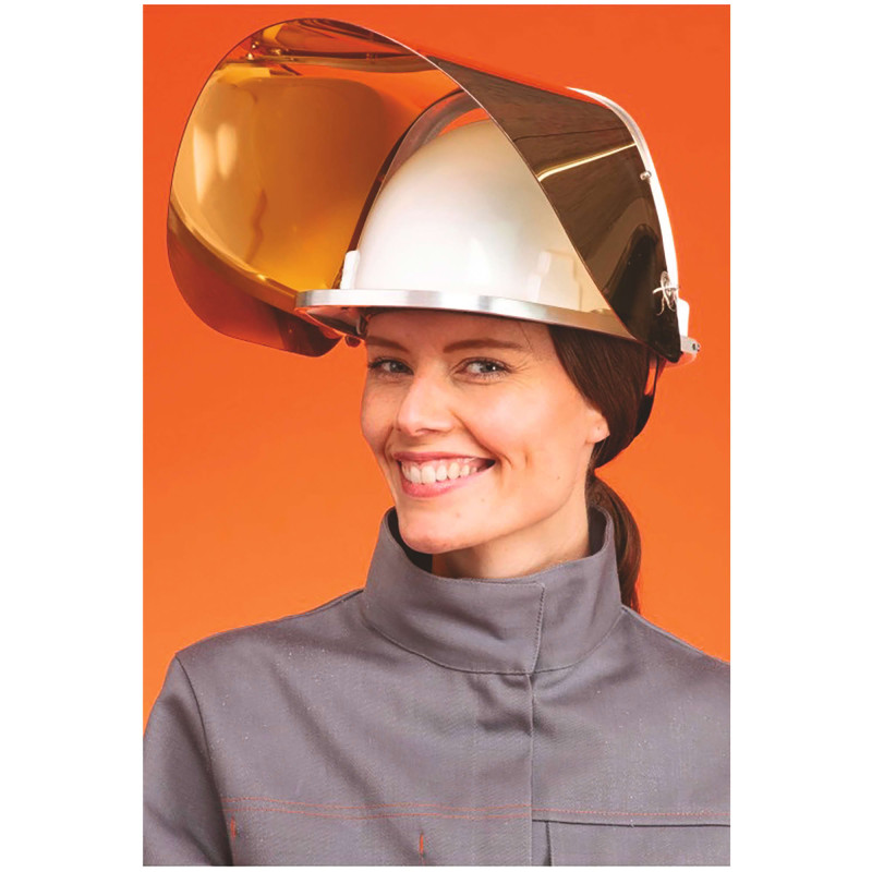 VISIERE POLYCARBONATE INCOLORE DOREE