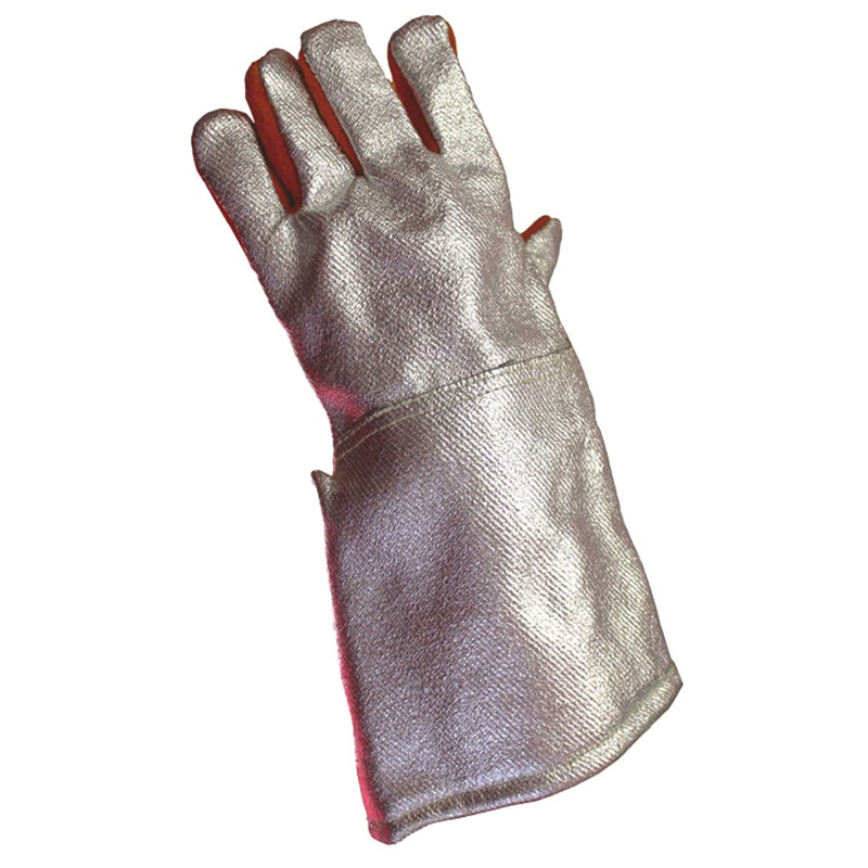 GANTS CUIR RHT DOS MANCHETTE ALU