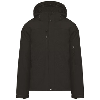 PARKA SOFTSHELL DOUBLEE CAPUCHE NOIR