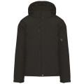 PARKA SOFTSHELL DOUBLEE CAPUCHE NOIR