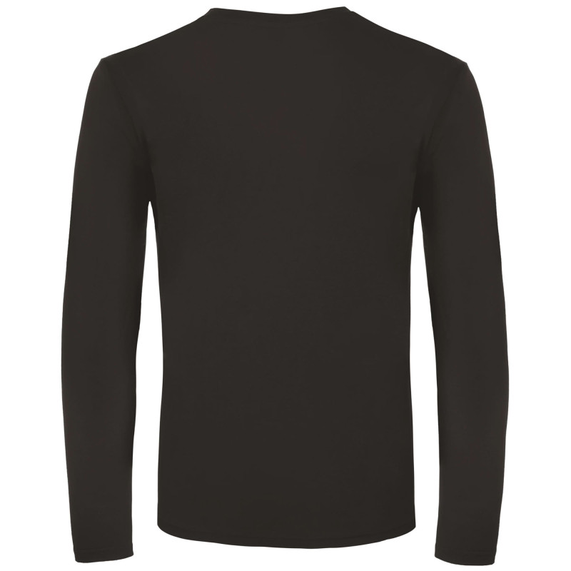 T-SHIRT MANCHES LONGUES 145GR NOIR COL ROND