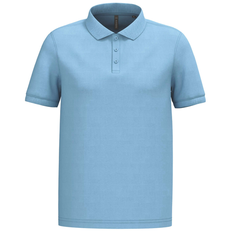 POLO MANCHES COURTES HOMME SKY BLUE 180GR