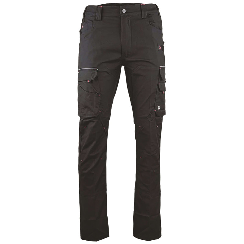 PANTALON STRETCH BASALTE LMA NOIR 
