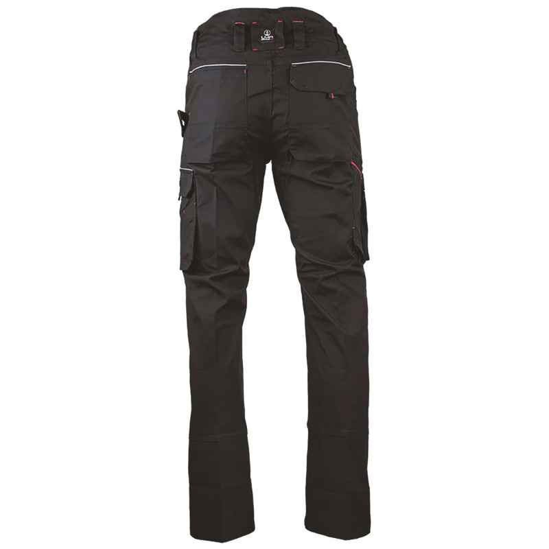 PANTALON STRETCH BASALTE LMA NOIR 
