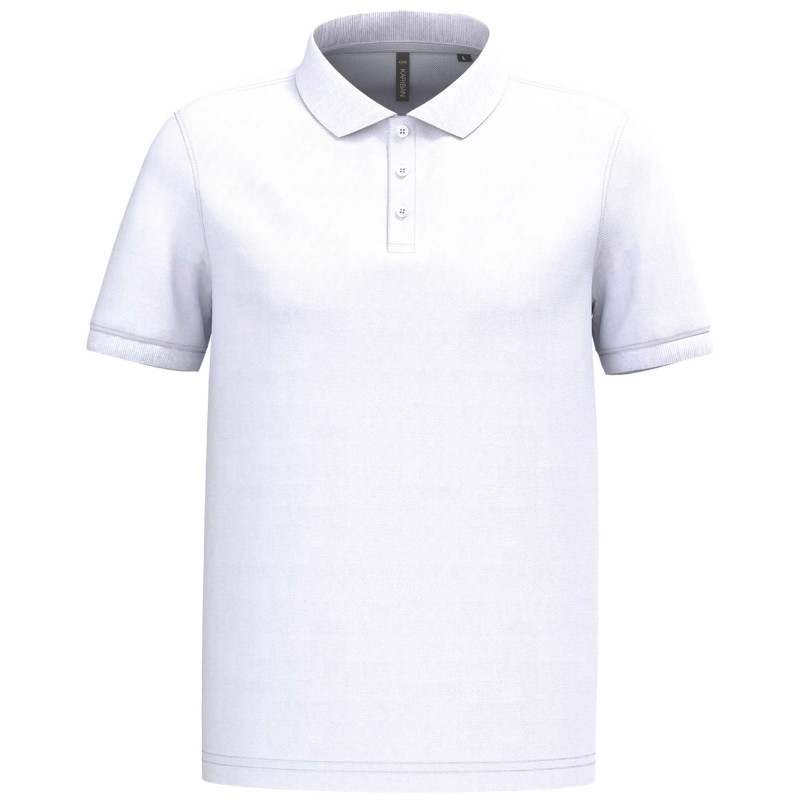 POLO PIQUE MANCHES COURTES HOMME 180GR BLANC