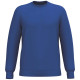 SWEATSHIRT RECYCLE COL ROND ROYAL BLUE