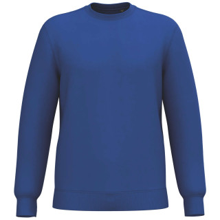 SWEATSHIRT RECYCLE COL ROND ROYAL BLUE