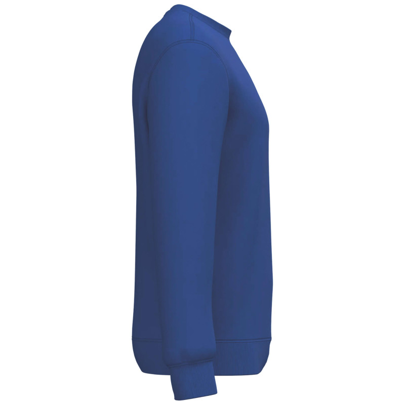 SWEATSHIRT RECYCLE COL ROND ROYAL BLUE