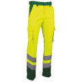 PANTALON BICOLORE HV JAUNE/VERT BALISE