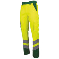 PANTALON BICOLORE HV JAUNE/VERT BALISE