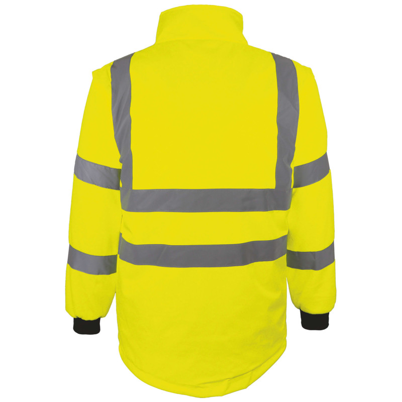 BLOUSON INTEMPERIES 2 EN 1 HV JAUNE 
