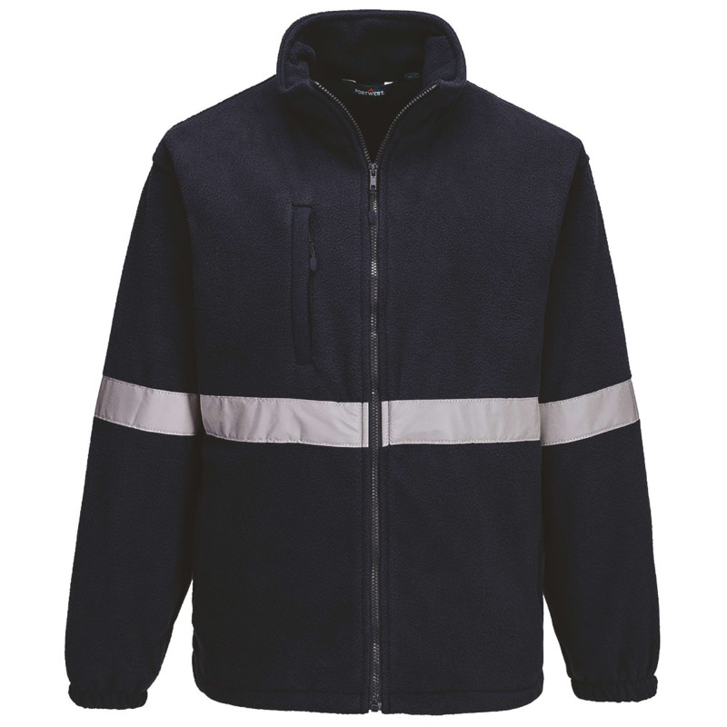 VESTE POLAIRE IONA BANDE RÉFLÉCHISSANTE F433 NAVY