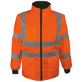 BLOUSON INTEMPERIES 2 EN 1 HAUTE VISIBILITE ORANGE MANCHES AMOVIBLES
