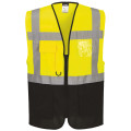 GILET HAUTE VISIBILITE EXECUTIVE WARSAW JAUNE MARINE