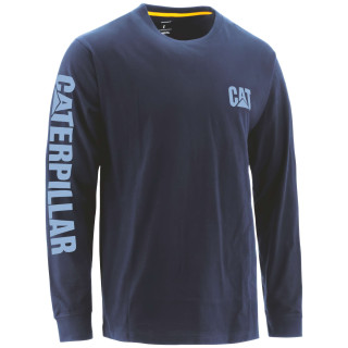 TEE-SHIRT MANCHES LONGUES BANNER BLEU MARINE