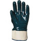 GANTS NITRILE BLEU AVEC MANCHETTE SECURITE